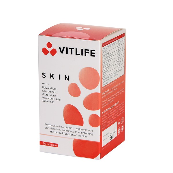 Vitlife Cilt Vitamini, Löykotomos Eğreltisi, Hyalüronik Asit, Glutatyon, C Vitamini,