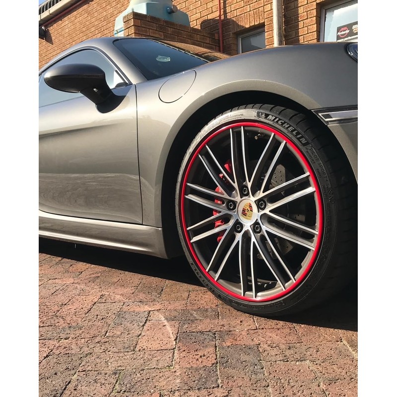 Rim Protector Kit - Red - Alloy Wheel Rim Guard