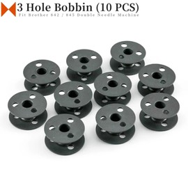 Blooy - 10 bocinas de anodización dura 112781-101 para Brother LT2-B835, LT2-B842, LT2-B845 para máquina de coser de doble aguja