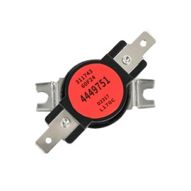 WP4449751 Range Oven Limit Thermostat Compatible with Whirlpool KitchenAid Maytag Multiple Models 4449751, 1550872, AH2375382, EA2375382, AP6009390, PS2375382,