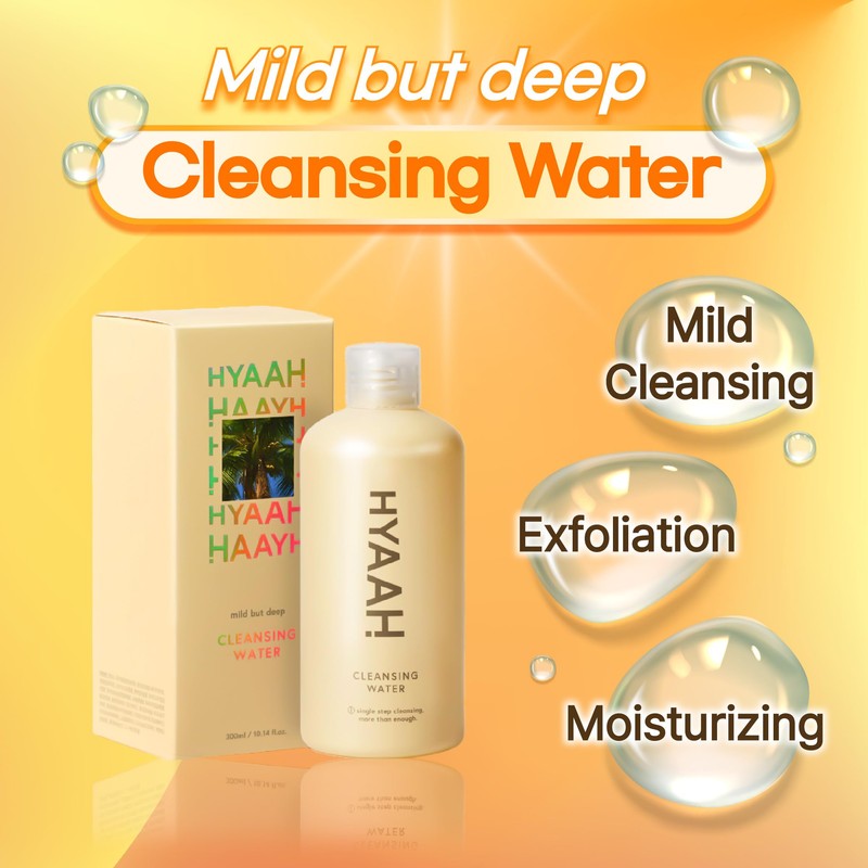 HYAAH mild but deep cleansing water