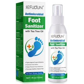 Foot Tea Tree Oil Spray, Foot Sanitizer Spray with Tea Tree Oil 120 ml-4 Oz