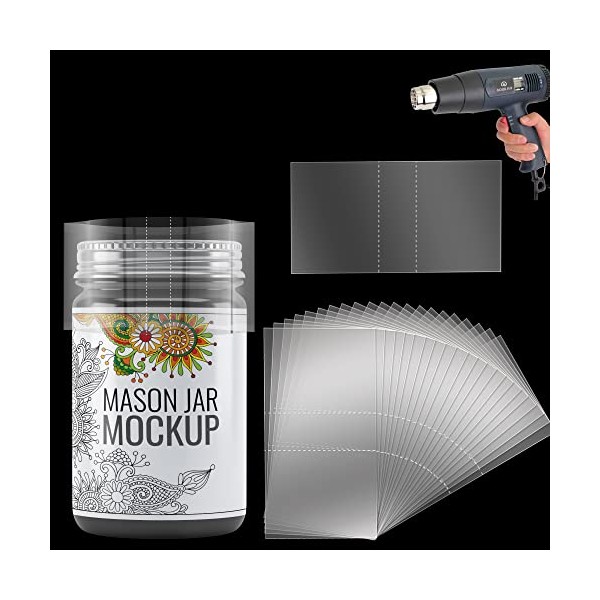 Shrink Wrap Bands for Bottles Jars Seals Shrinkable Plastic Sealer