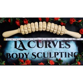 Lacurvesbodysculpting Maderoterapia Curvo para cintura, wood therapy tool for hourglass look. quality