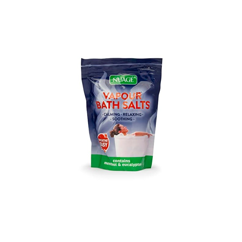 Decongestant Vapour Bath Salts 450g - Eucalyptus and Menthol Infused