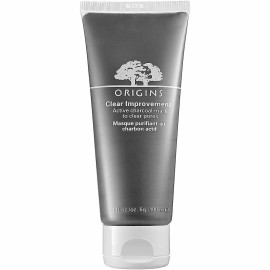 ORIGINS ~ CLEAR IMPROVEMENT Charcoal MASK for PORES ~ Full Size 3.4 oz. 100ml