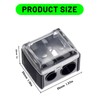 2PCS Makeup Sharpener,Lip Liner Sharpene,Eyeliner Sharpener, Dual Cosmetic Pencil Sharpener