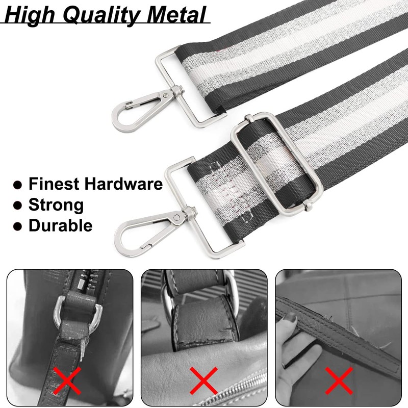 Bag Strap, 5 cm Shoulder Strap for Bags, Multicoloured, Adjustable,