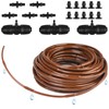 50Ft 1/4 Inch Hydroponics Dripline Hose, Drip Irrigation Tube with
