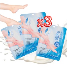 3 Exfoliante Piel Muerta Mascarilla Cuidado De Pies Leche F