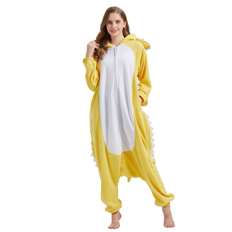 SimZoo Adult Animal Onesie Pajamas, Men and Women's Central Bearded