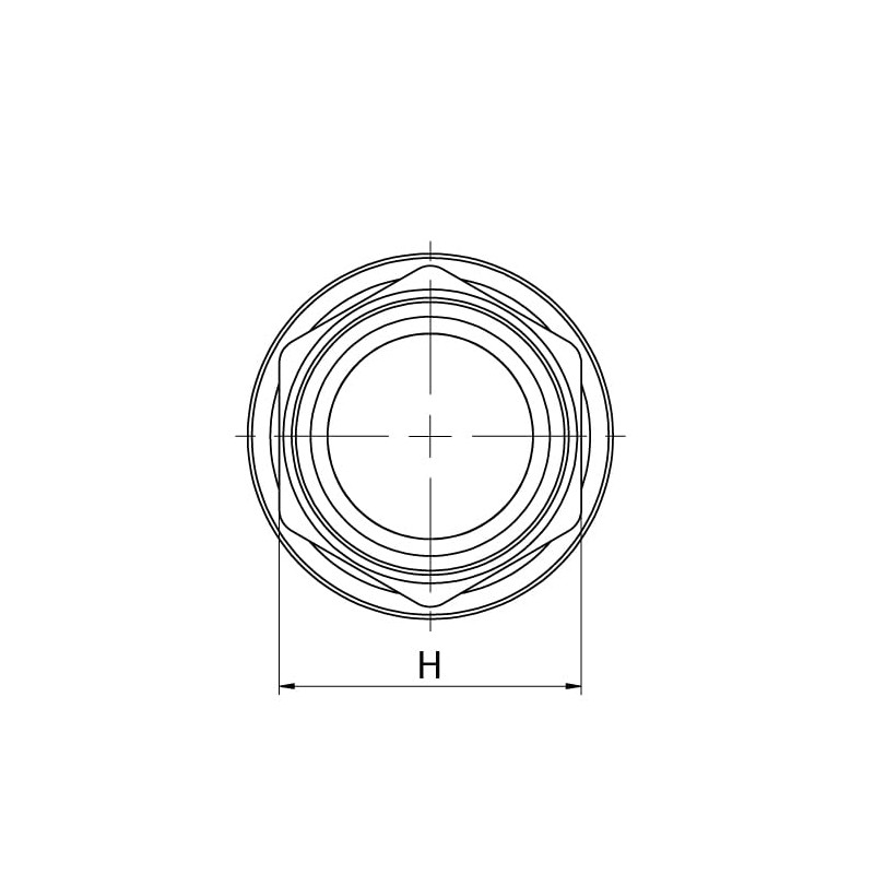 Simplex PLUS DVGW 3/4 Black Pipe Adapter, Brass Connection Fitting,