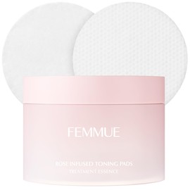 FEMMUE Rose Infused Toning Pads, 50 Sheets / 5.6 fl oz (160 ml), Keratolytic Care Toner Pad, Cosmetic Toner, Genuine Japan Product