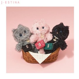 J.ESTINA Mignon Tina Key Ring 1ea, Color:Dark gray