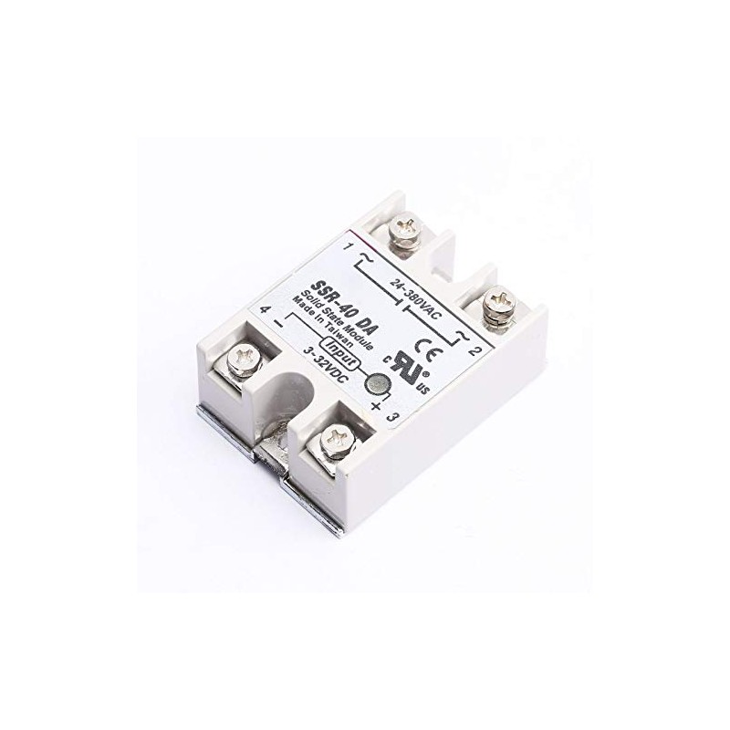 DEVMO SSR-40DA Solid State Relay DC-AC 3-32VDC 24-380VAC for Temp