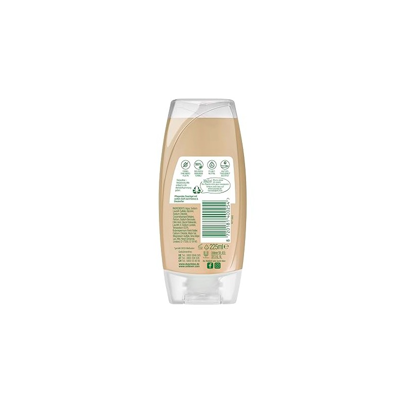 Duschdas Care Duschgel Kokos & Sheabutter Milde Pflegedusche ph-hautneutral 6x