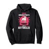 Never underestimate a woman with a Rottweiler Pullover Hoodie
