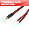 MECCANIXITY RCA to Bare Wire Open End Audio Cable, 6.6ft