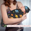 KiuLoam Cartoon Cute Space Solar System Newborn Swaddle Blanket with