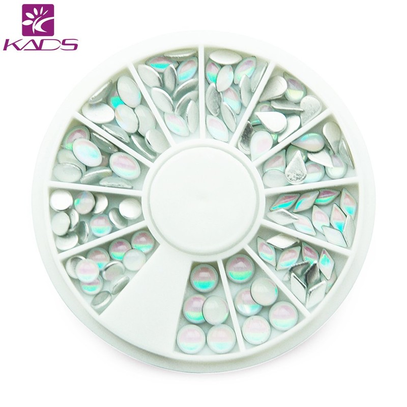 KADS Ovals & Water Drop 6 Different Shapes Design White