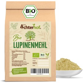 Achterhof Organic Lupine Flour, 250 g, Ideal Protein Supplier with Many Fibres, Contains No Gluten, Slightly Nutty Taste and an Ideal Consistency, Perfect for Cooking and Baking