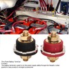 2PCS 3/8in Thru Panel Battery Terminal 250A Black Red Universal