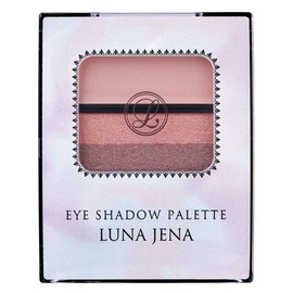 Luna Jena Z48S022 Eyeshadow Palette, Easy Eyes, Glossy, Elegant Pink, Made in Japan