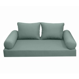 |COVER ONLY| Style1 TwinXL Knife Edge Daybed Mattress Bolster Pillow Cover AD002