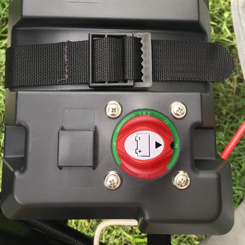 Ampper 1-2-Both-Off Battery Switch 12V - 48V, Marine Battery Disconnect
