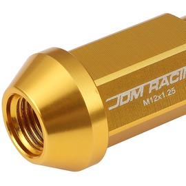 Auto Dynasty (M12 x 1.25) 20pcs Aluminum Alloy Wheel Lug Nuts (Gold)