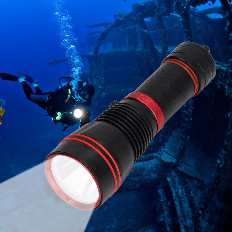 Dive Light 1200 Luminous Flux IPX8 Waterproof Stepless Dimming Aluminium