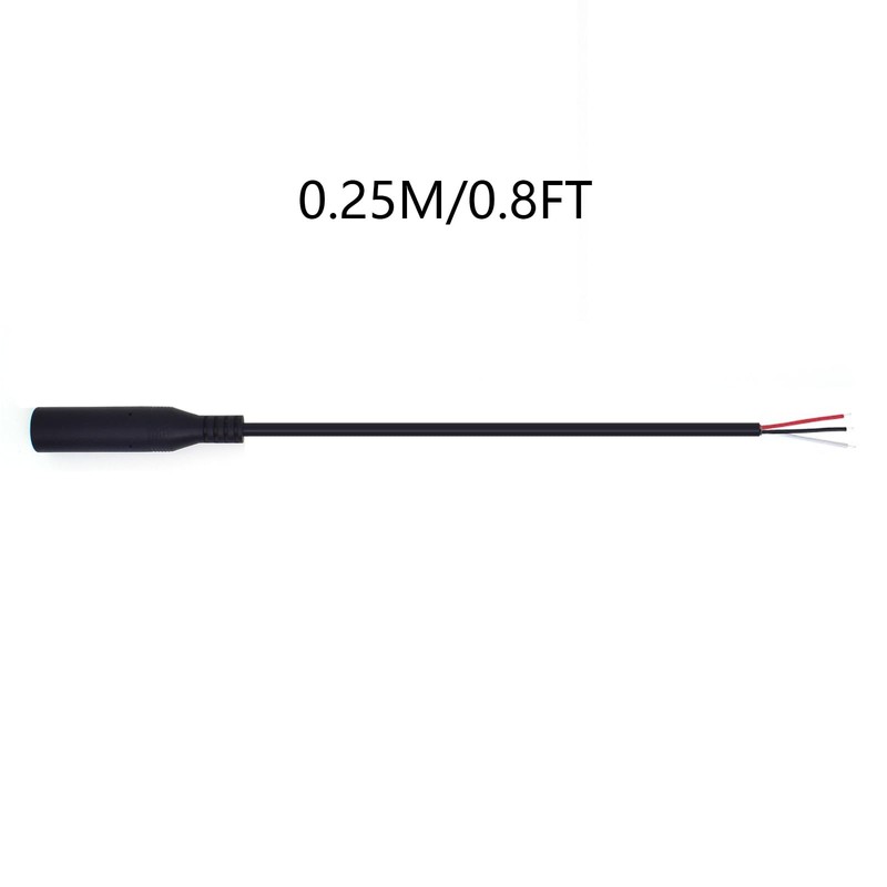 EAHOSUCC 1PCS 0.25M/0.8FT 2.5mm TRS Bare Wire Connector Cable，2.5mm Stereo