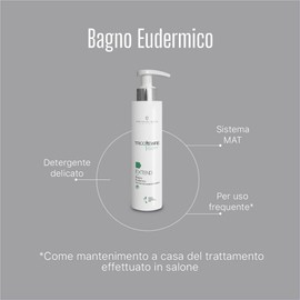 Monacelli Tricorewire Extend Bath Shampoo Eudermic 200 ml Gently Cleanses and Moisturises for Sensitive Skin and Dehydrated Hair