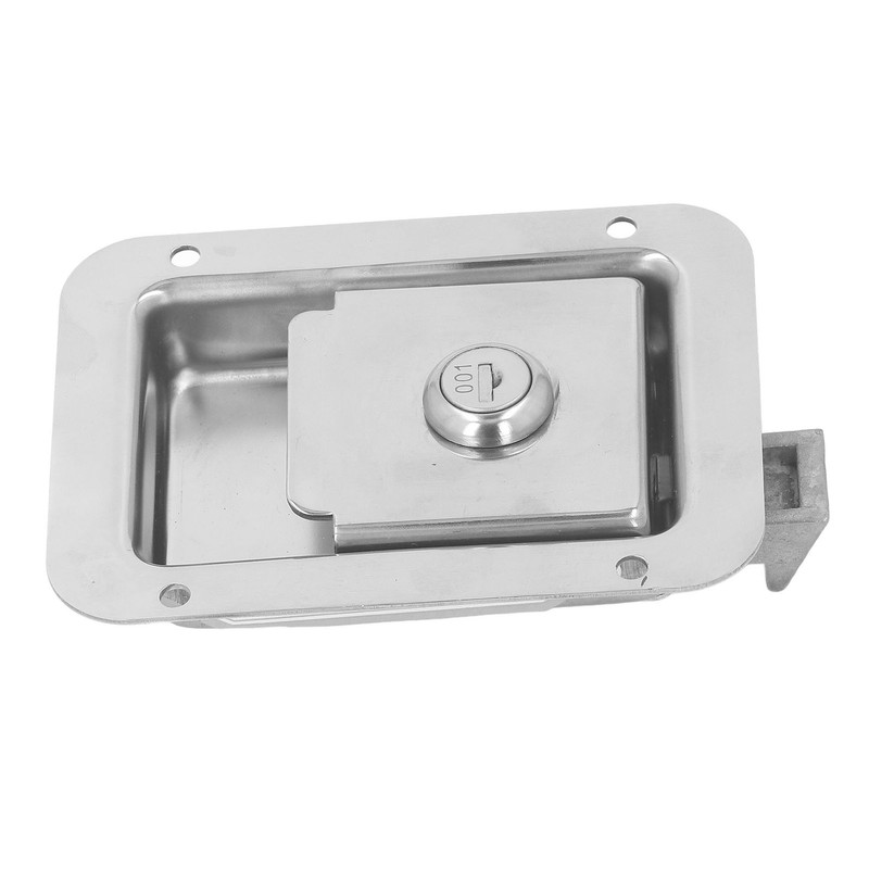 Travel Trailer Lock Stainless Steel Flush Mount Paddle Type Toolbox