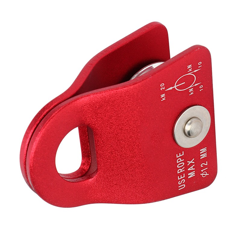 20KN Climbing Pulley Aluminum Mg Alloy Downhill Side Plate Single