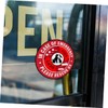 Operitacx 2sets Warning Sign Wall Sticker Pet Emergency Decal Pet