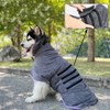 Bibykivn Dog Bathrobe, Adjustable Tightness Dog Bathrobe with Velcro Fastening,