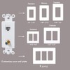 BUPLDET Coax CAT6 Wall Plate Insert - Ethernet Coaxial Insert