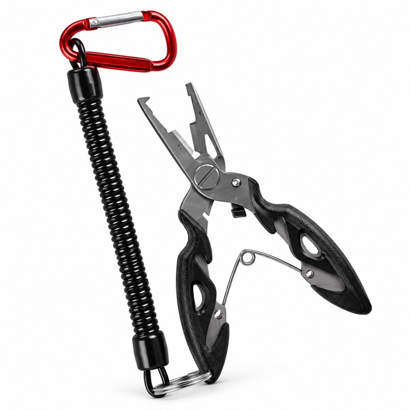 Stainless Steel Fishing Pliers for Line Cutting – Compact Hook