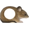 Wildlife Garden WG4567 Napkin Ring Mouse - Hand Carved Wooden