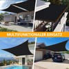 BCBIG Rectangular Sun Shade Sail for Balcony, Shade Net Greenhouse