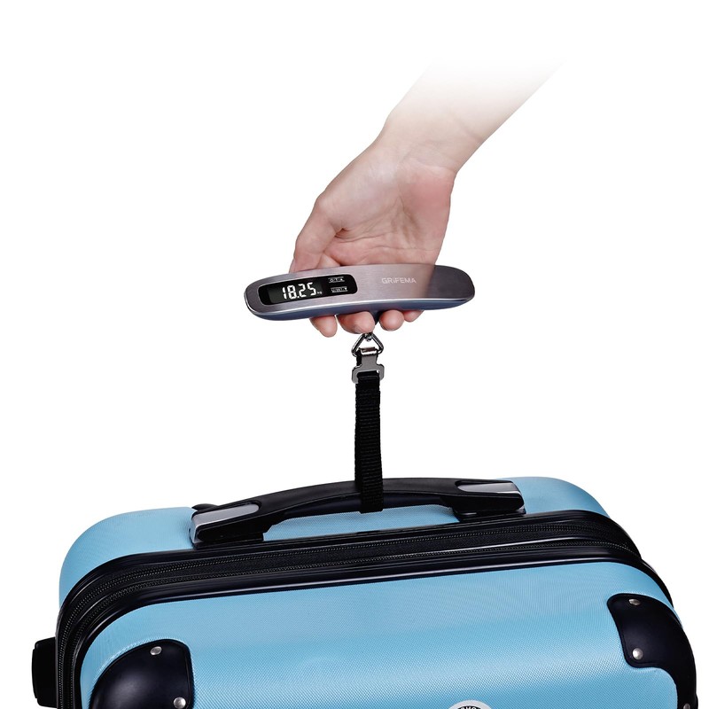 GRIFEMA GA2006 Digital Luggage Scale, 50kg (110lb) Capacity, Backlit LCD