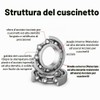 8 Pezzi Cuscinetti a Sfere 608ZZ in Metallo, per Skateboard,