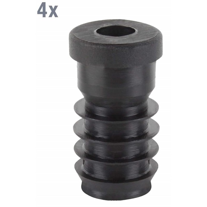Threaded plug for the closure of circular tubes 25 mm