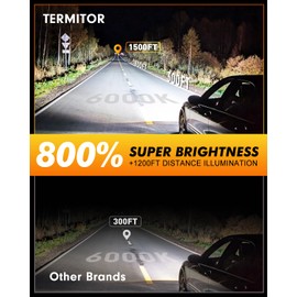 Termitor D3S Xenon HID Bulbs, 6000K Cool White, 35W 66340 42403 42302 (42403C1) Replace HID Xenon Bulbs, (Not fit Halogen Assembly), Pack of 2