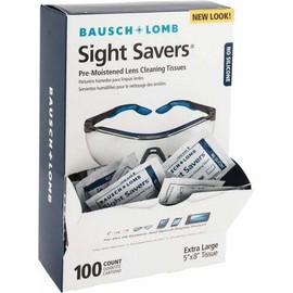 Bausch & Lomb 100 Pack Bausch & Lomb Individually Wrapped Lens Cleaning Tissues, Nonsilicone