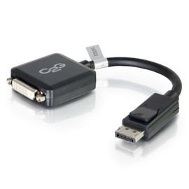 C2G Display Port Cable, Display Port to DVI, Male to Female, Black, 8 inches, Cables to Go 54321