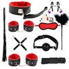 10-Piece Leather Couples Partner Yoga & Fitness Set – Complete