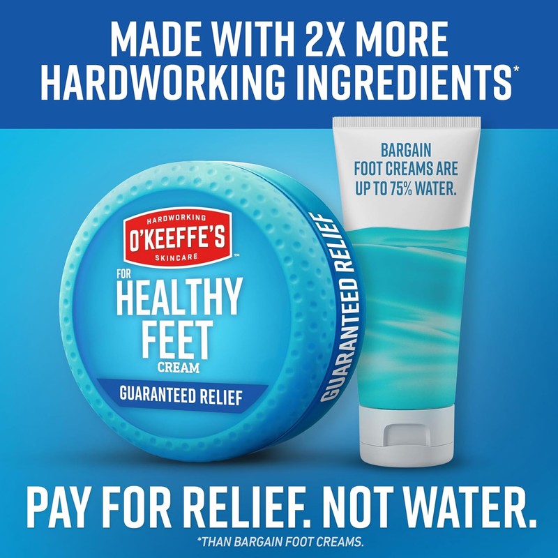 O'Keeffe's - Crema para pies Healthy Feet, tarro de 3.2