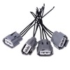 Hoypeyfiy 4pcs Ignition Coil Pack Wiring Harness Connector Replacement for